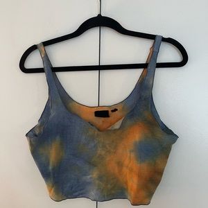 blue and orange uo tank top